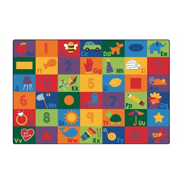 Carpets For Kids Sequential Seating Literacy Rug- 6 x 9 ft. 6700